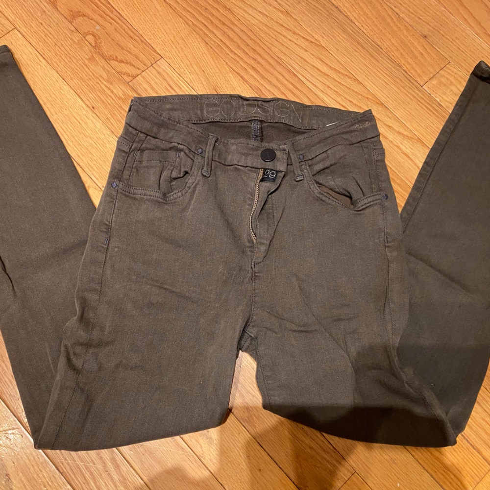 Goldsign Size 29 Olive Green Jeans